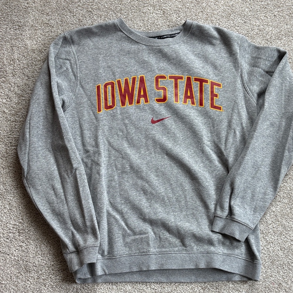 Nike Gray Iowa State Crewneck Sweatshirt